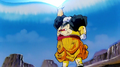 Android 19 absorbing Goku's Kamehameha