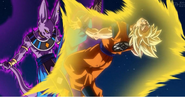 Bills pateando a Goku