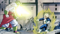 Vegeta charges an energy blast