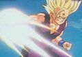 Gohan deflects a Cell Jr's attack