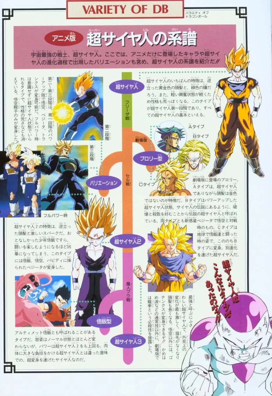 tronchi tutte le forme Super Saiyan