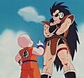 Krillin talks to Raditz