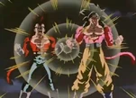 Goku and Vegeta show off their Super Saiyan 4 powers