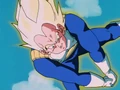 Vegeta knocks Android 19 down