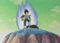 Vegeta about to leave after beating Gohan