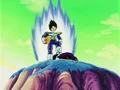 Vegeta about to leave after beating Gohan