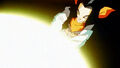 Future Android 17 fires his Accel Shot at Future Vegeta