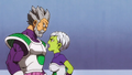 Cheelai arguing with Paragus in Broly