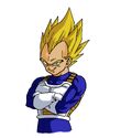 Super Saiyan Vegeta drawn by Dragon Garow Lee