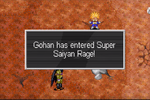 The text box for the Super Saiyan Rage unlock in Dragon Ball Z: The Legacy of Goku II for the Game Boy Advance.