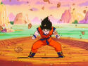 Goku powers up