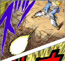 Future Trunks fires the Burning Attack (Full Color)