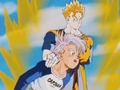Future Gohan knocks out Future Trunks in The History of Trunks