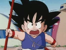 Goku wields his Power Pole against Oolong