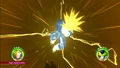 Super Trunks charges a Super Explosive Wave in Raging Blast 2