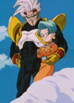 Vegeta y Bulma siendo controlados por Baby.