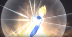 Super Saiyan Vegeta's Big Bang Attack in Raging Blast 2