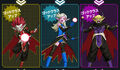 God Class-up Dark Demon God Elite with the two God Class-up Demon avatars