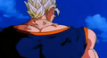 Super buu talking while controling vegito's back muscle 7