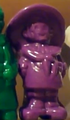 Crazy Bones Chiaotzu purple figurine