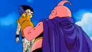 Gotenks es derrotado por Majin Buu.