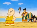 Krillin awaits his opponent