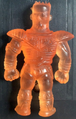 Part 6 Keshi Tora transparent orange figurine backside view