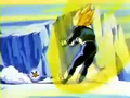 Vegeta fires his charged Ki Blast at Android 15 in Super Android 13!