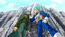 Vegeta et Trunks entrainement DBS