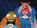 Babidi and Dabura shocked by Majin Vegeta's power