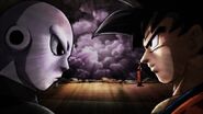 Jiren y Son Goku.