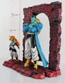 Bojack and Zangya from resin-based model kit statue set side view