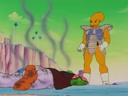 Ôren tuant le Namek survivant.
