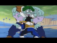 Zarbon en su horrible transformación Vs Vegeta.