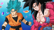 Xeno Goku and Goku take on Janemba.