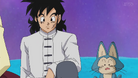 Yamcha and Puar watching the Tournament of Destroyers