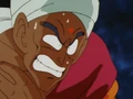 Nam frustrated at not being able to land a single hit at Goku