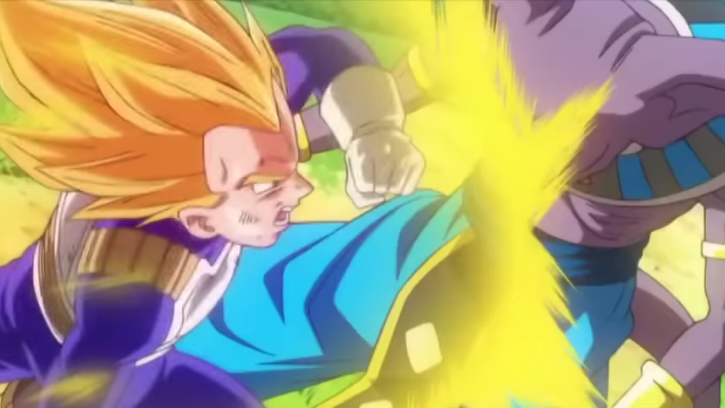 Why was Vegeta's Galick Gun yellow in Dragon Ball Super: Broly