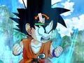 Goku powering up in Revenge of King Piccolo