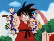 Goku uses Eight-Arm Fist