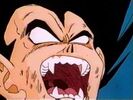 Vegeta transforming into a Great Ape