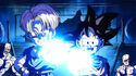 Trunks and Goten fire a Combined Energy Wave