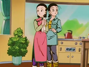 Videl y su suegra escuchan al Kaio del Norte