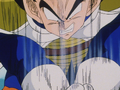 Vegeta's Double Axe Handle on Goku