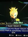 Super Saiyan 2 Female Saiyan Berserker Avatar in World Mission