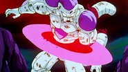 Frieza sliced by his own attack