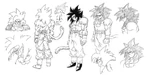 K. Nakatsuru - Super Saiyan 4 sketch (DBGT Dragon Box).jpg (65 KB) GT Dragon Book Super Saiyan 4 design