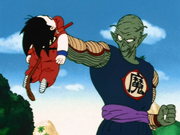 King Piccolo holding Goku