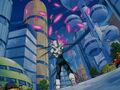 Pui Pui's Steady Barrage is evaded by Goten