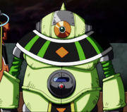 The full appearance of Mule's robot, Mosco.